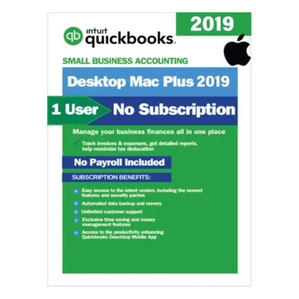 QuickBooks Mac Plus 2019 | No Subscription